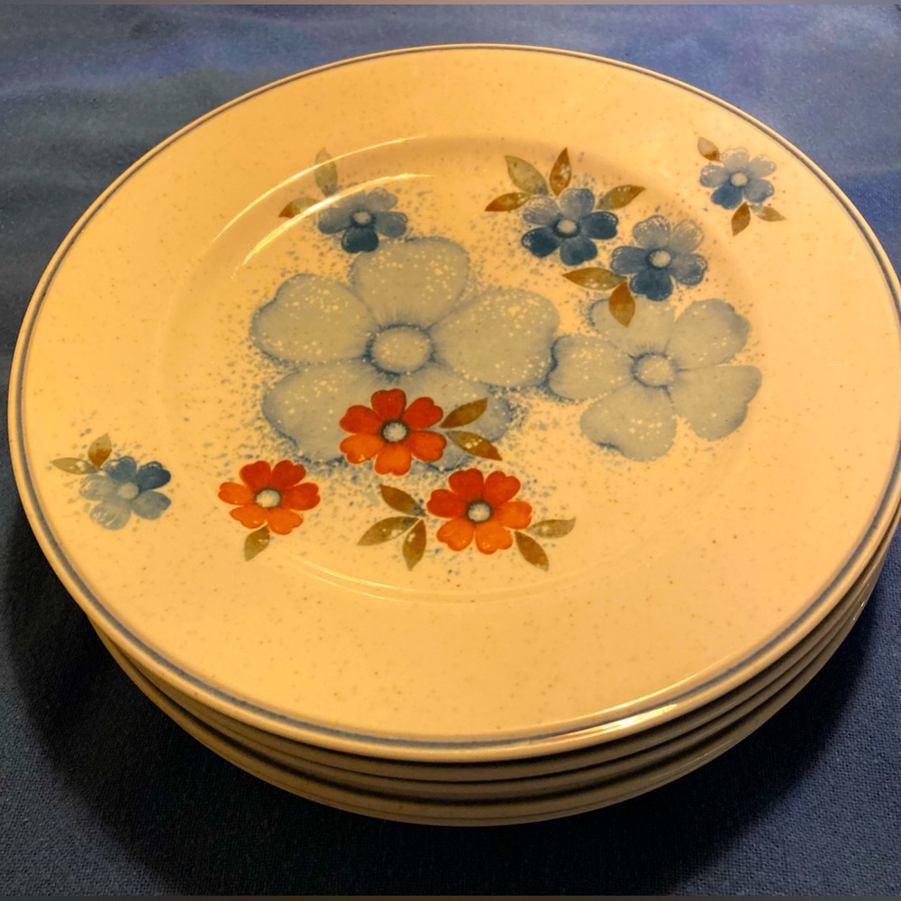 Lot of 5 Noritake Glimmer salad plates